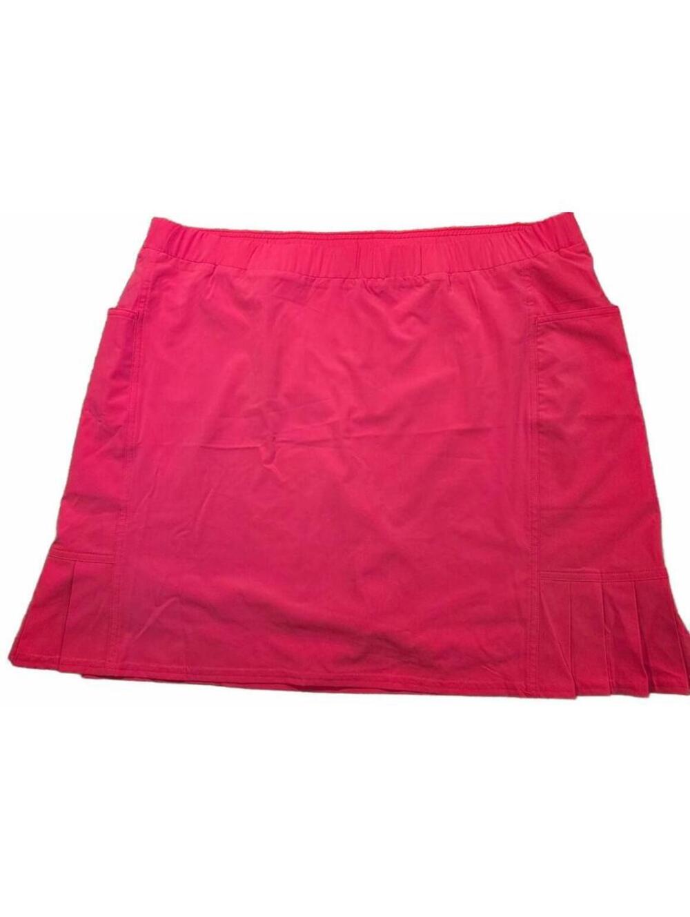 Chico's Women's Fuchsia Rose Skort with Side Ruffle, Size 3 (US 16)